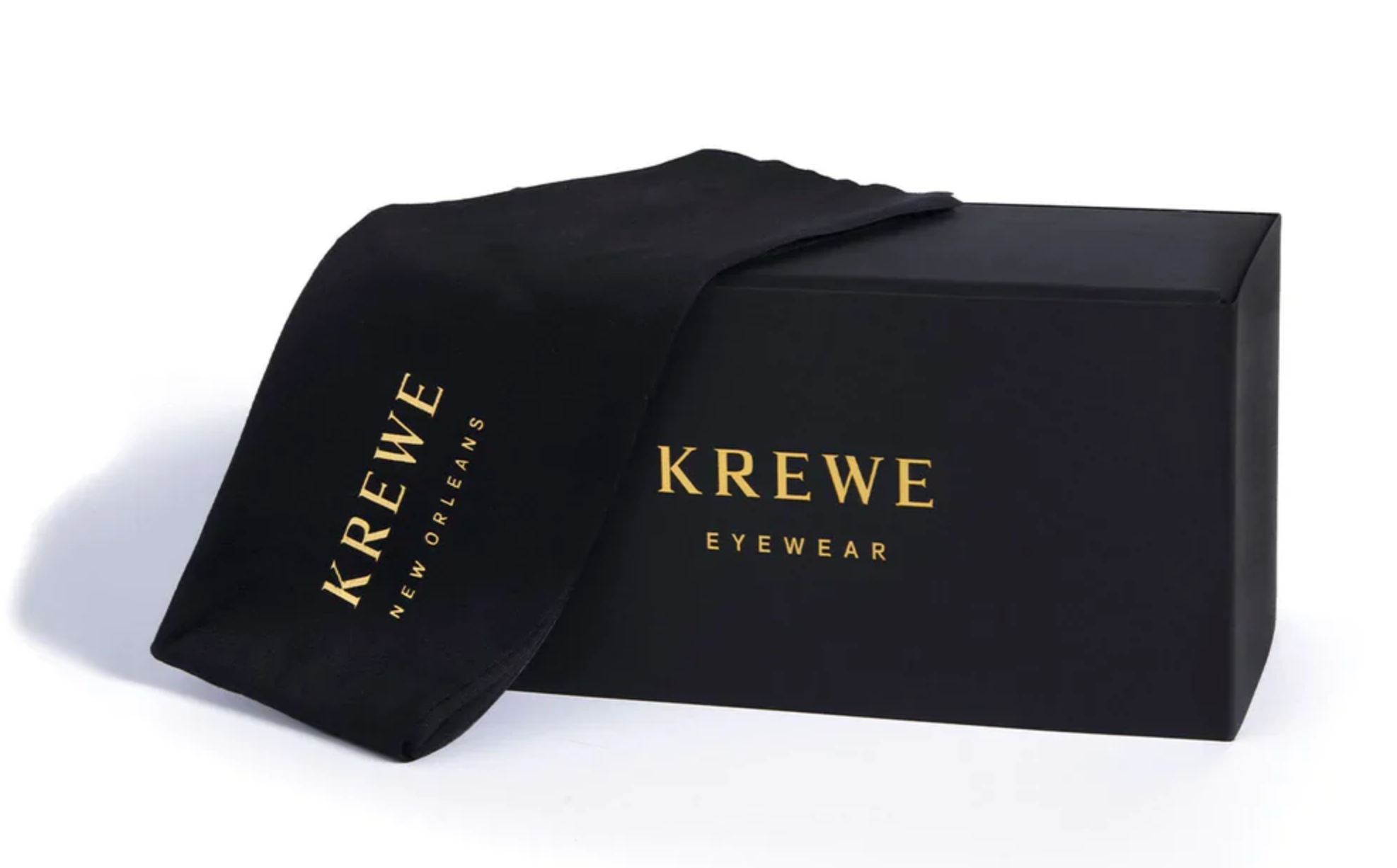 Brand new, never worn KREWE Black Leather Sunglasses Case with Branded White Box Saddle up! A peek inside our KREWE x Tecovas capsule preview  main image 3