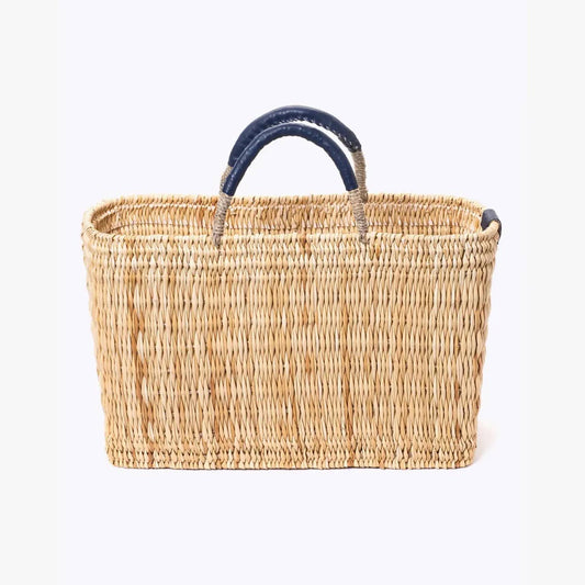 Medium French Market Basket | Navy Blue
