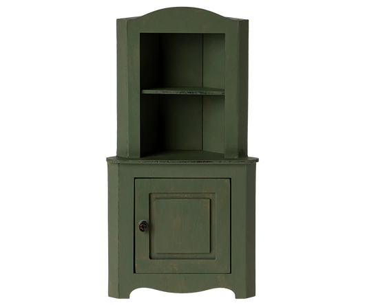 Miniature Corner Cabinet | Dark Green