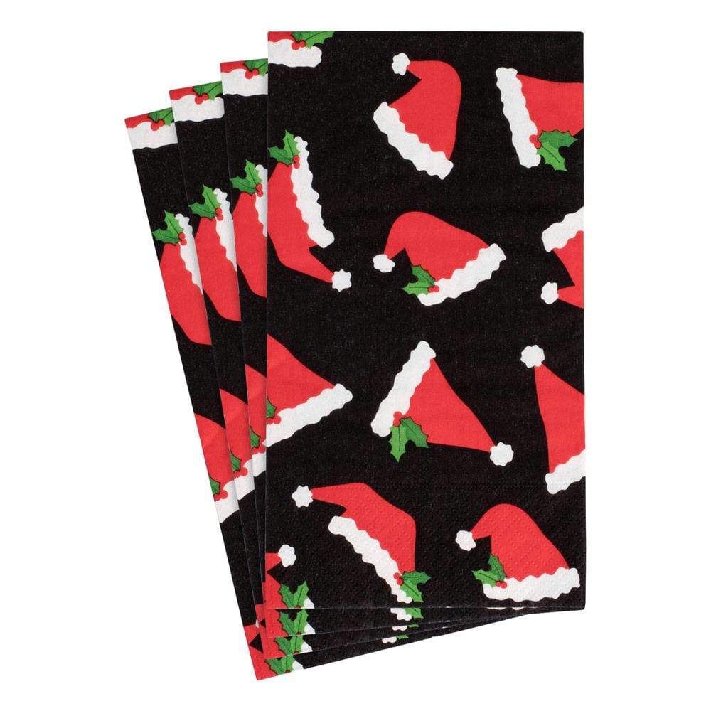 Guest Towel | Santa Hat Toss | Black