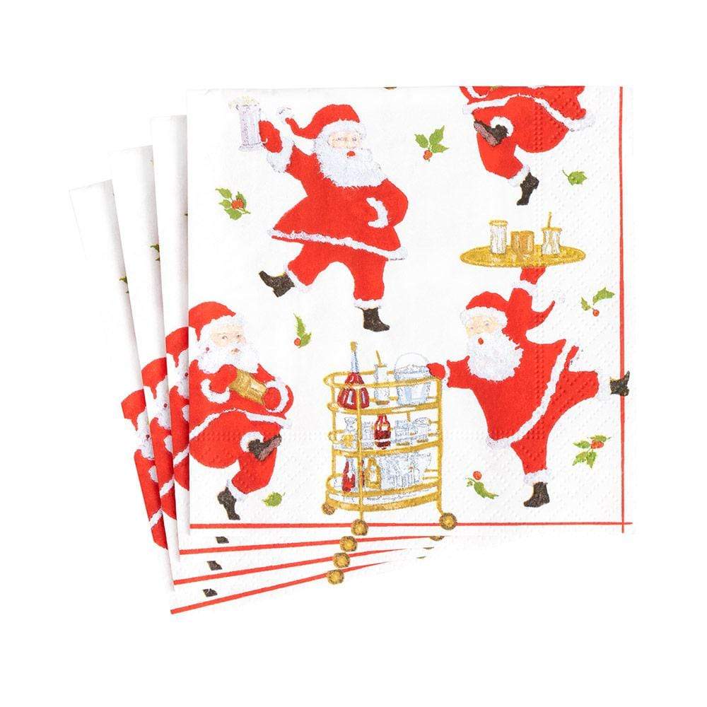 Cocktail Napkin | Cocktails with Santas