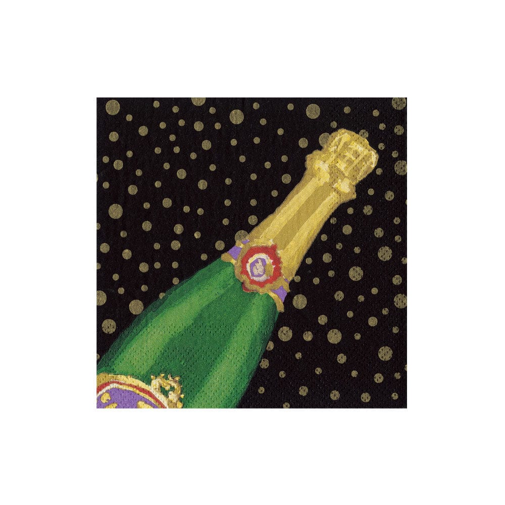 Cocktail Napkin | Sparkling Black