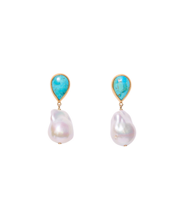 Turquoise Tear Drops Earrings