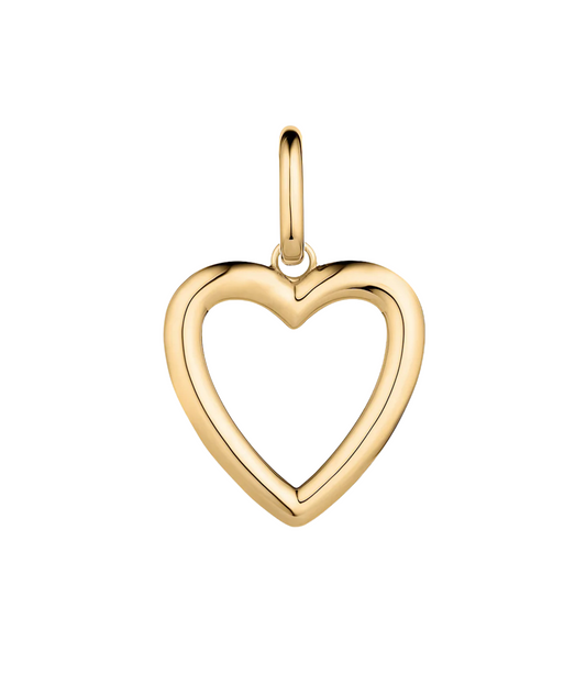 Open Heart Clip Charm