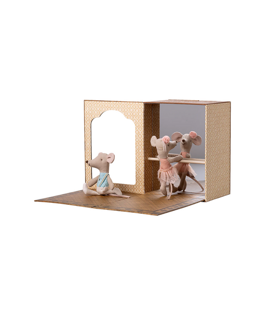 Dance Studio with Little Brother and Little Sister Mice