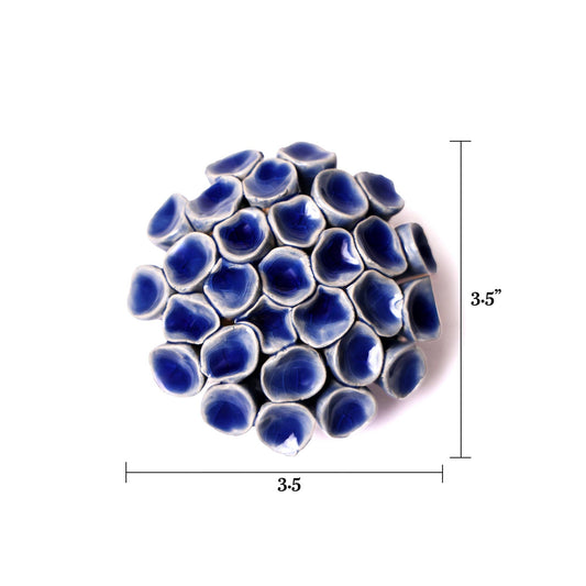Medium Light Blue Ceramic Flower