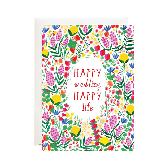Look for the Flowers Wedding Card