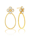 Berry Clover Teardrop Earrings - Mother of Pearl