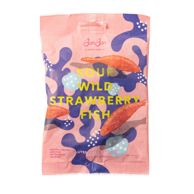 Swedish Candy | Sour Wild Strawberry Fish