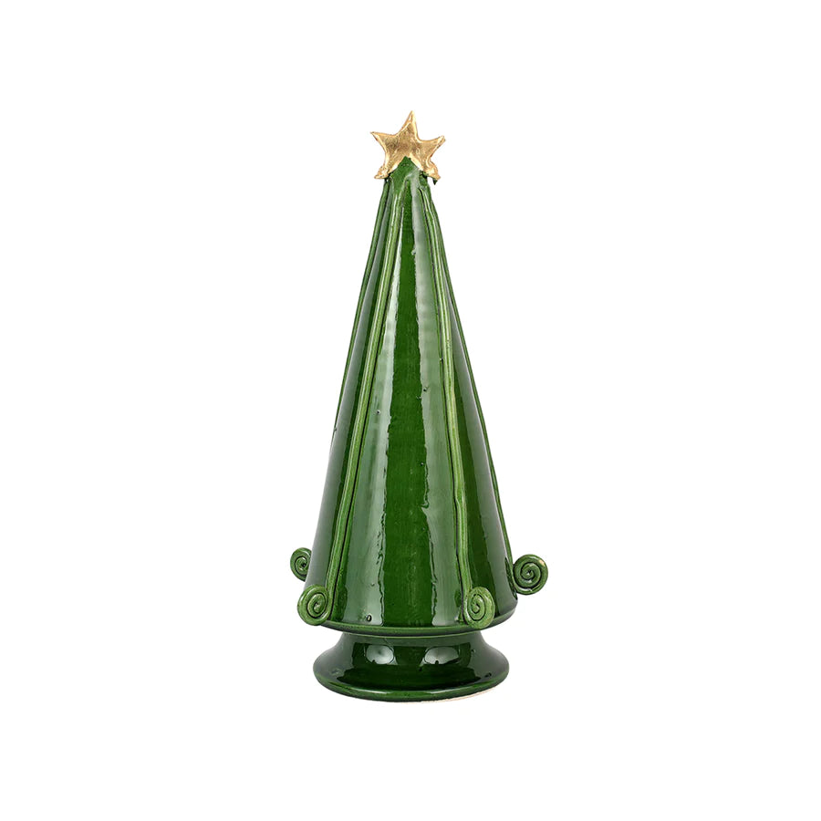 Vietri | Foresta Medium Green Tree with Swirl