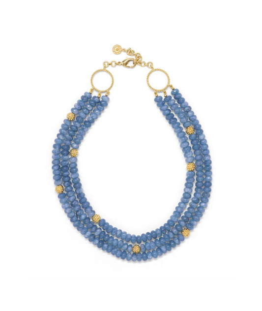 Berry & Bead Triple Strand Necklace