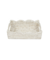 Rattan Scalloped Small Tray