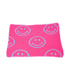 Plush Smiley Face Reversible Blanket