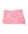 Plush Smiley Face Reversible Blanket