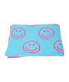 Plush Smiley Face Reversible Blanket
