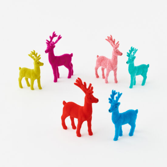 Tabletop Flocked Deer