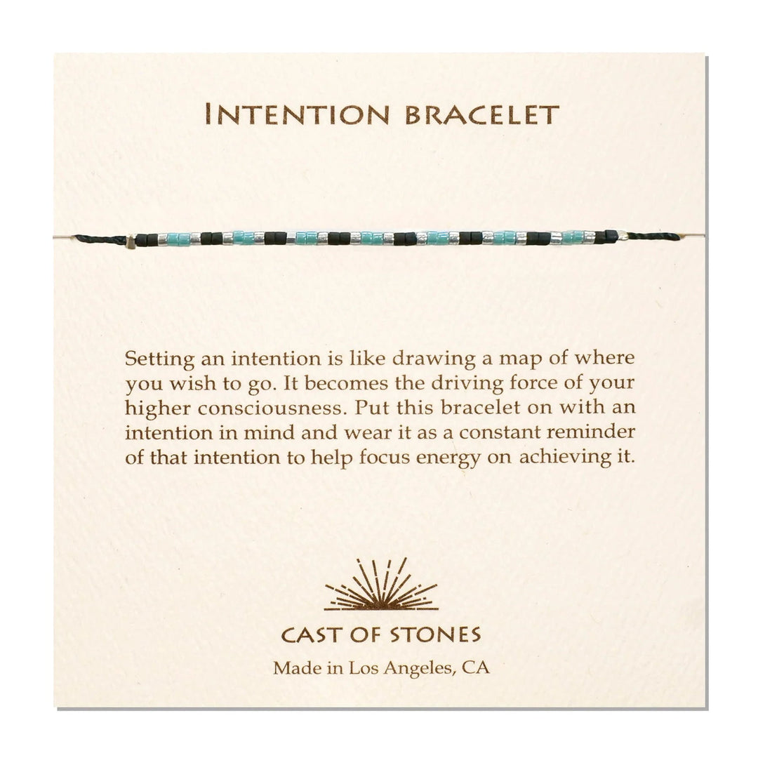 Intention Bracelet | Silver + Turquoise