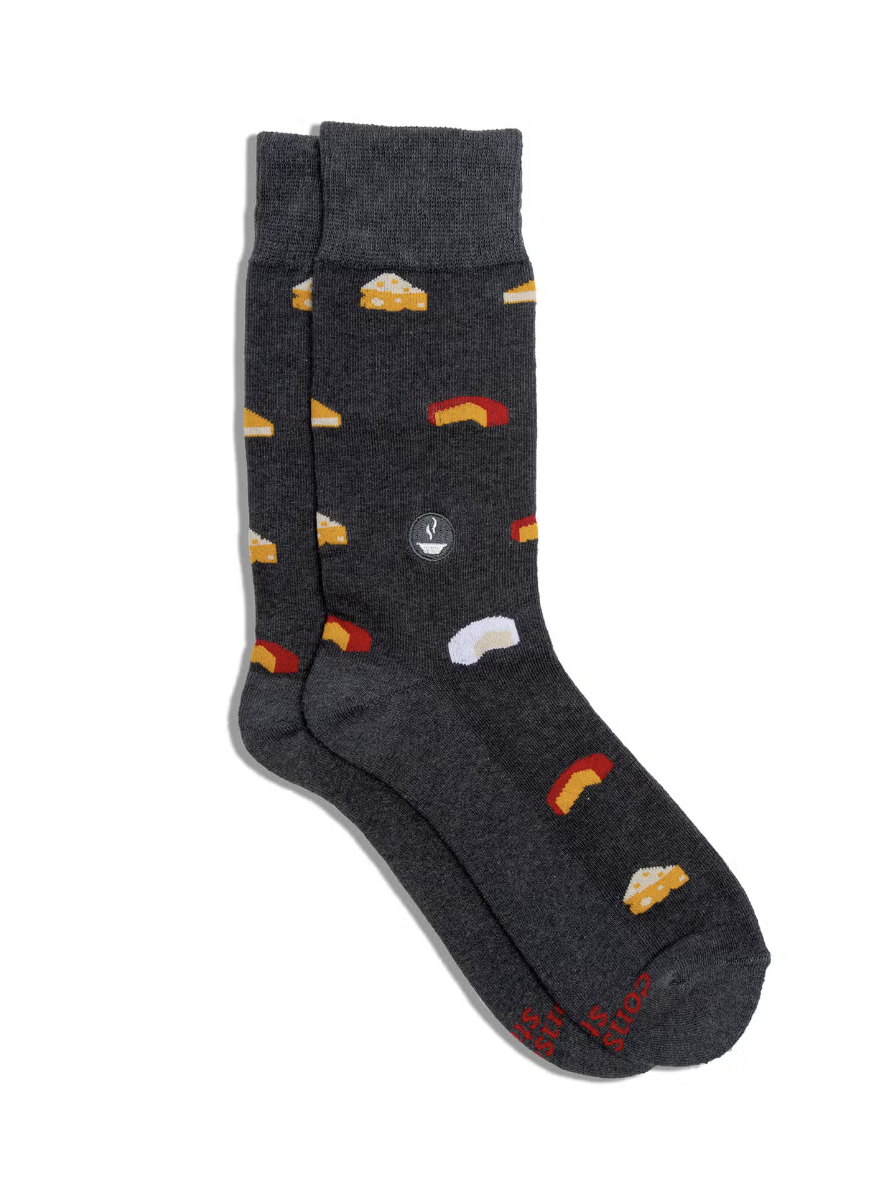 Socks that Provide Meals | Grey Cheese