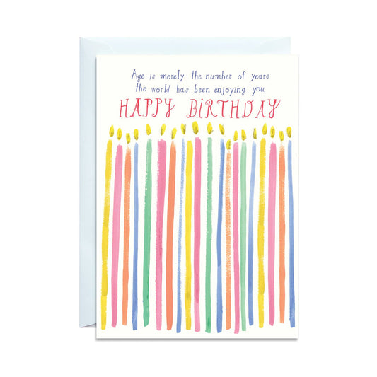 Age is a Naughty Number Birthday Card
