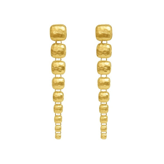 Nomad Statement Drop Earrings - Gold