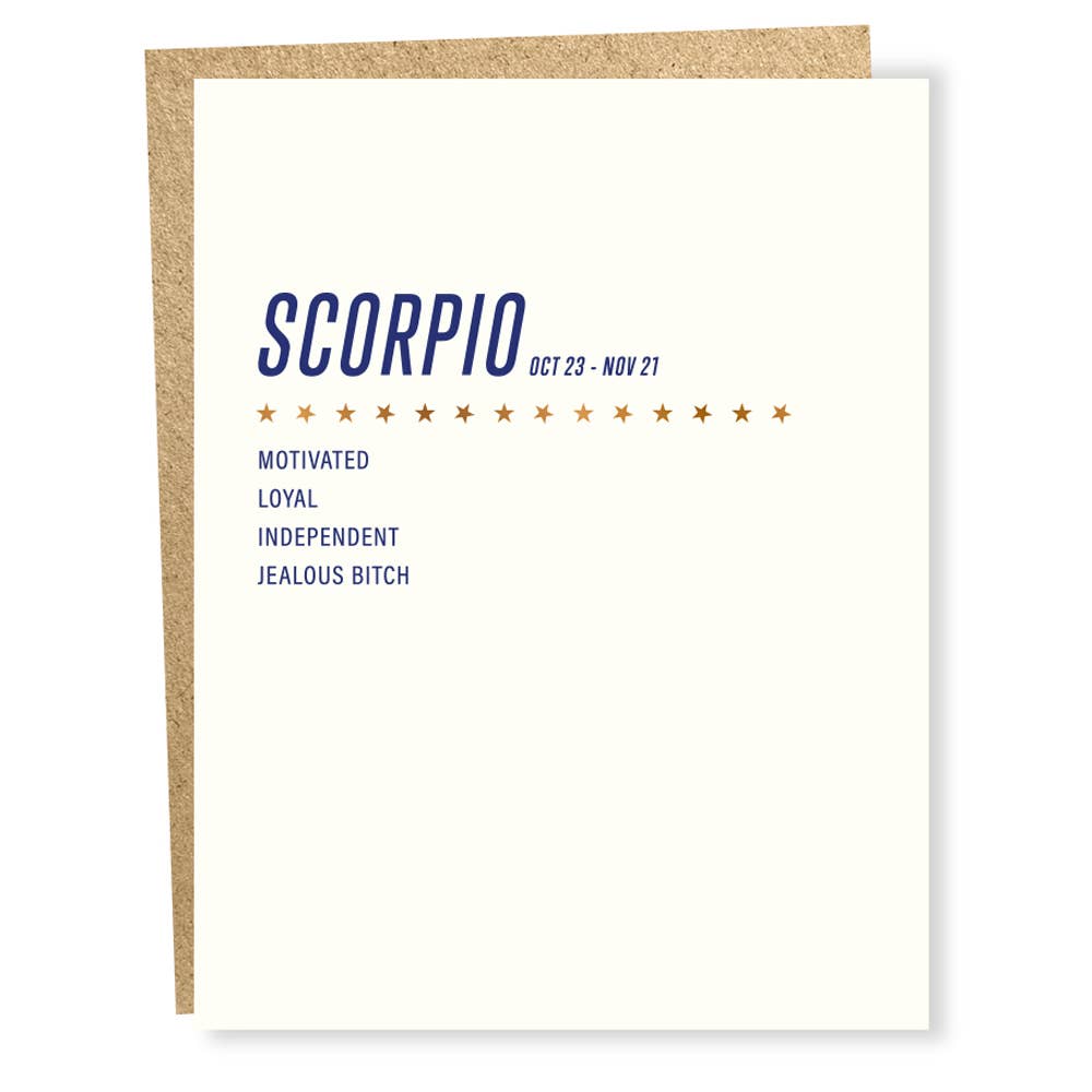 Scorpio Card