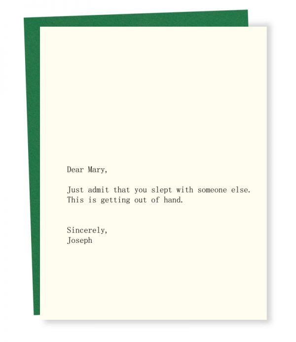 Dear Mary Card
