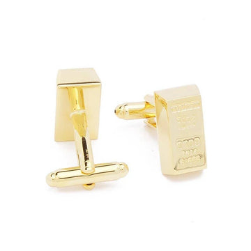 Stolen Riches - Gold Bar Cufflinks