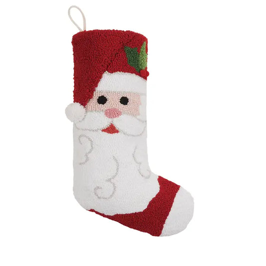 Santa Claus W/Pom Hook Stocking