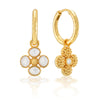 Clover Hoop Earrings with Double Sided Charm | MOP
