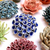 Medium Light Blue Ceramic Flower