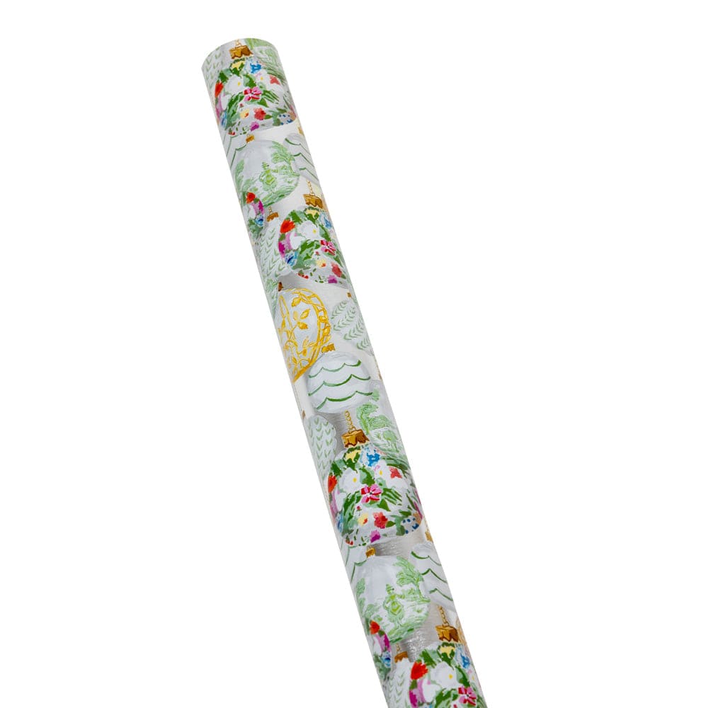 Wrapping Paper Roll | Savannah Silver Embossed Foil