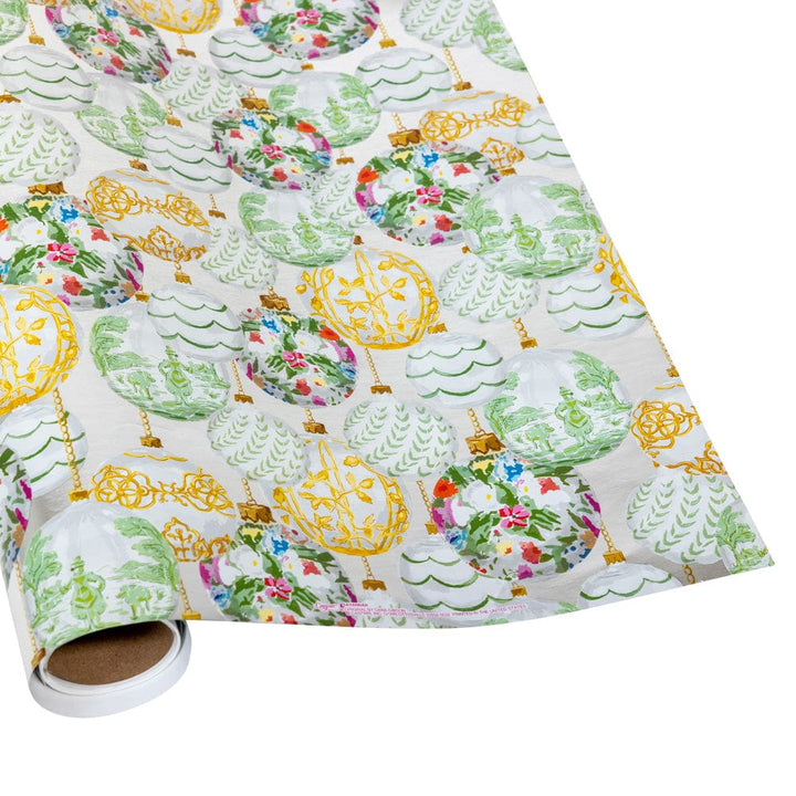 Wrapping Paper Roll | Savannah Silver Embossed Foil