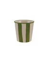 Hand-Painted Stoneware Striped Cup