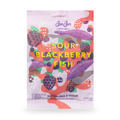 Swedish Candy | Sour Blackberry Fish