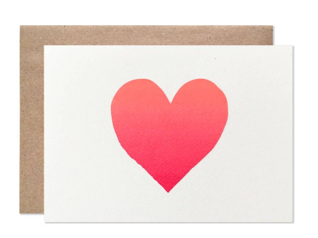 Ombre Heart Card