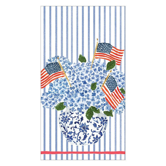 Flags and Hydrangeas Guest Towels