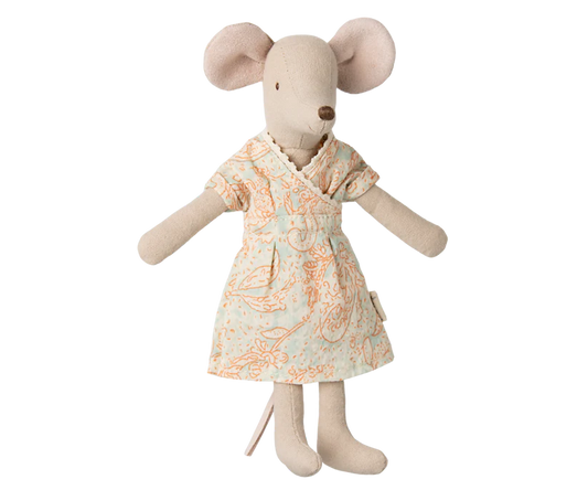 Mom Mouse in a Paisley Dress