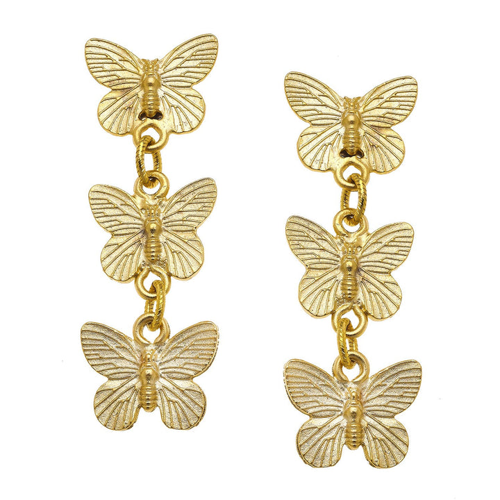 Susan Shaw | Triple Butterfly Earrings