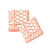 Bamboo Screen Coral Cocktail Napkins