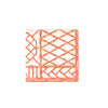 Bamboo Screen Coral Cocktail Napkins