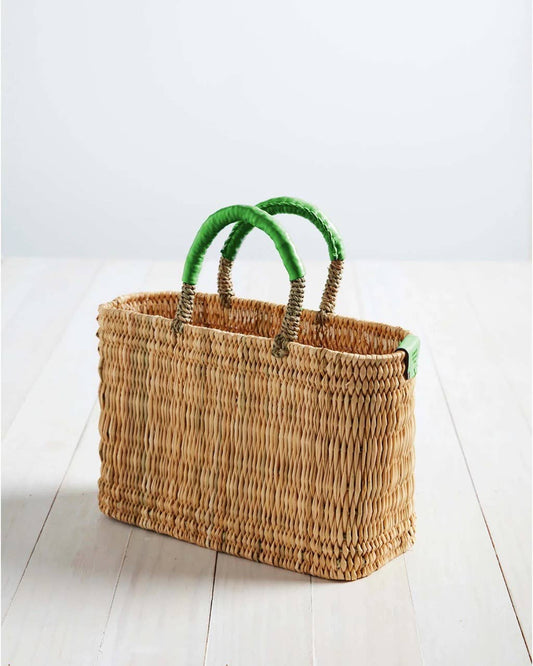 Medium French Market Basket | Green