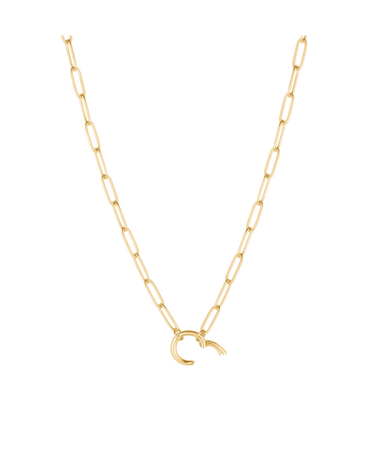 Finn Paperclip Charm Necklace