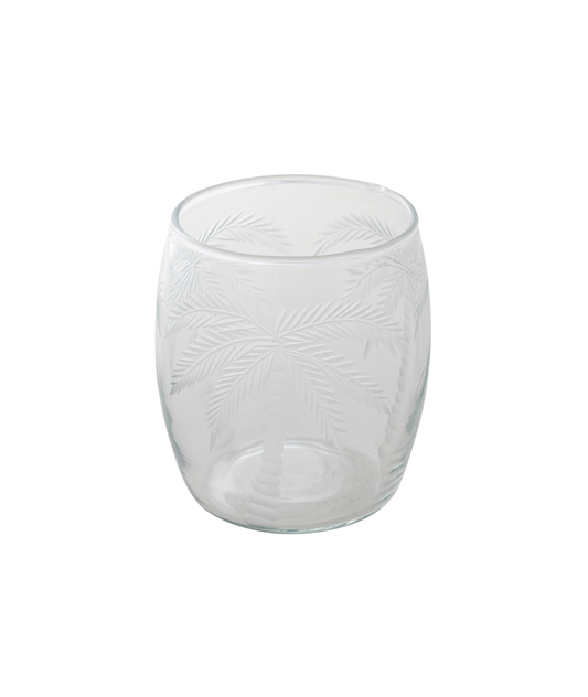 Etched Palm Tree Tumbler 8 oz.