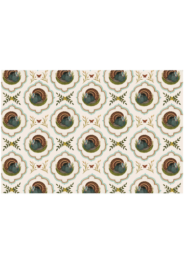 Heritage Turkey Meadow Placemat Pad