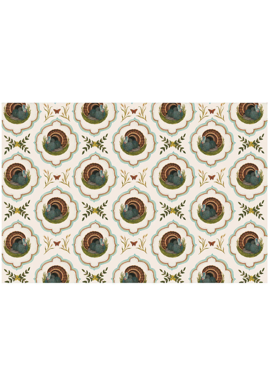 Heritage Turkey Meadow Placemat Pad