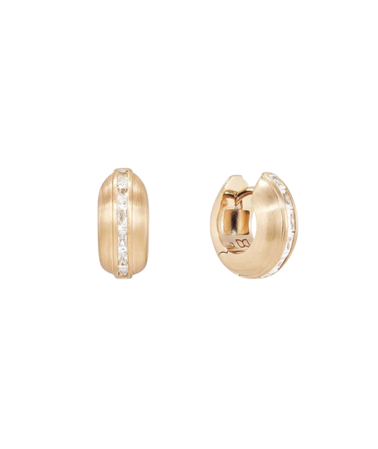 Gemma Huggie Hoops