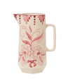 Hand-Painted Stoneware Pitcher