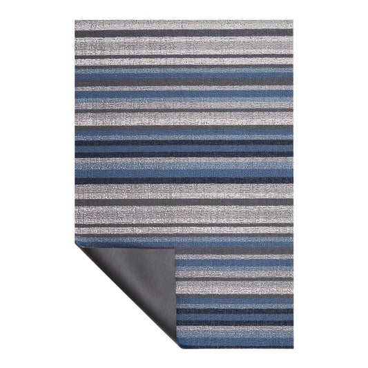 Deep Sea Horizon Stripe Shag Utility Mat