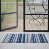 Deep Sea Horizon Stripe Shag Utility Mat