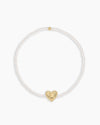 Pearl Vintage Heart Bracelet
